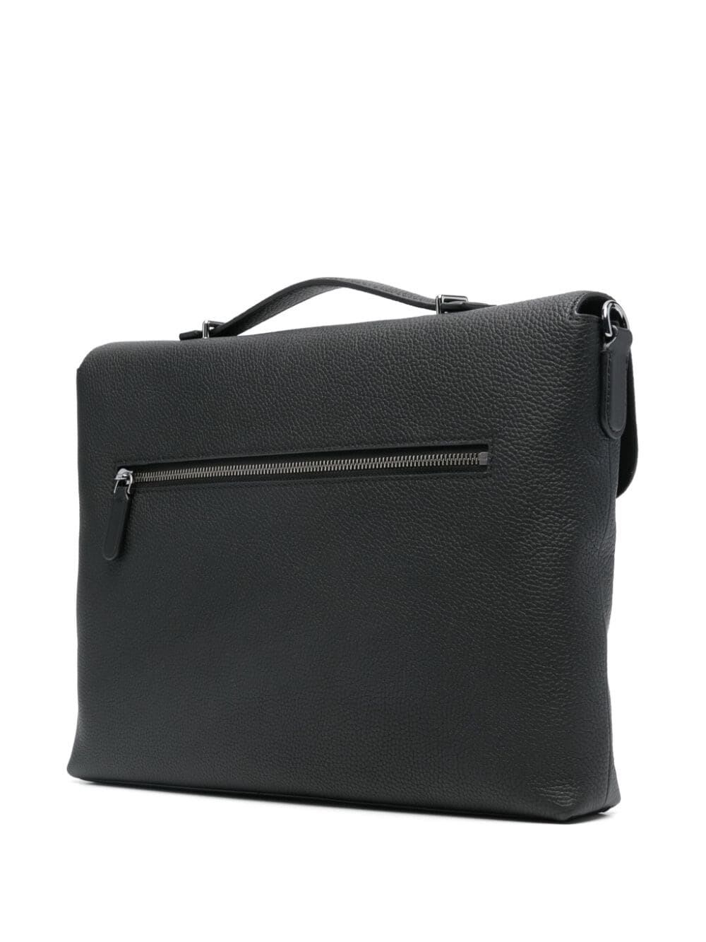 Shop Michael Kors Pushlock Hudson Briefcase In Black