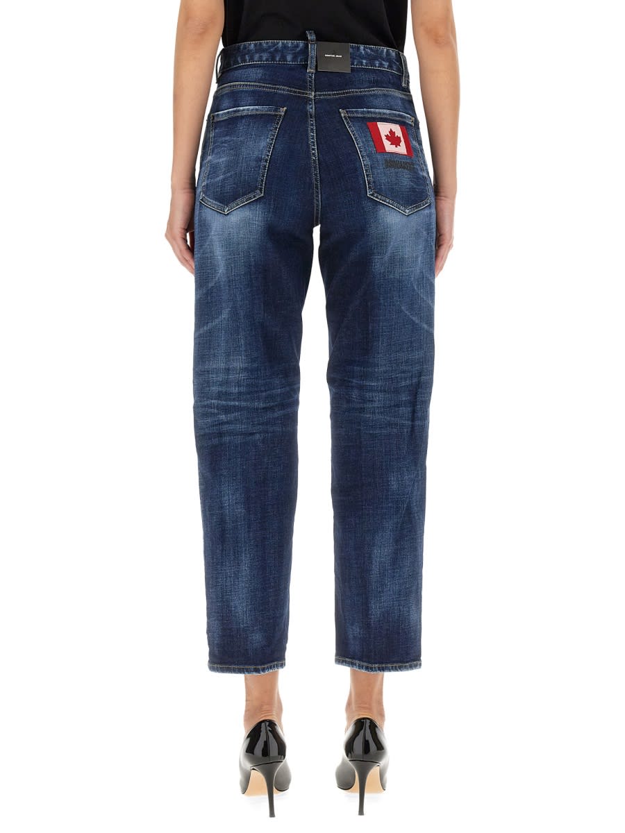 Shop Dsquared2 Boston Jeans In Blue