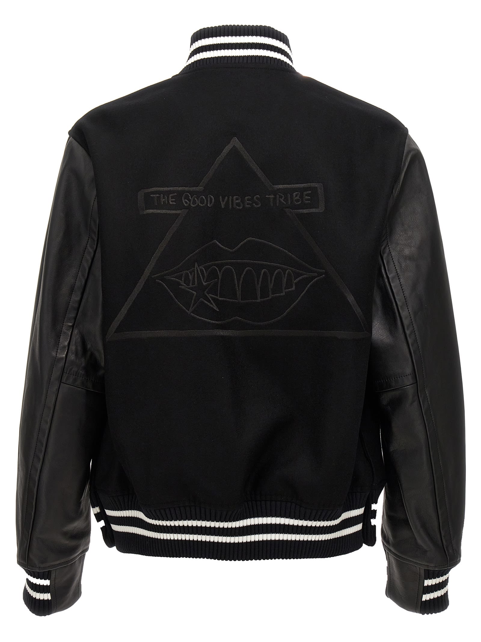 Shop Sacai Gonz Bomber Jacket In Black