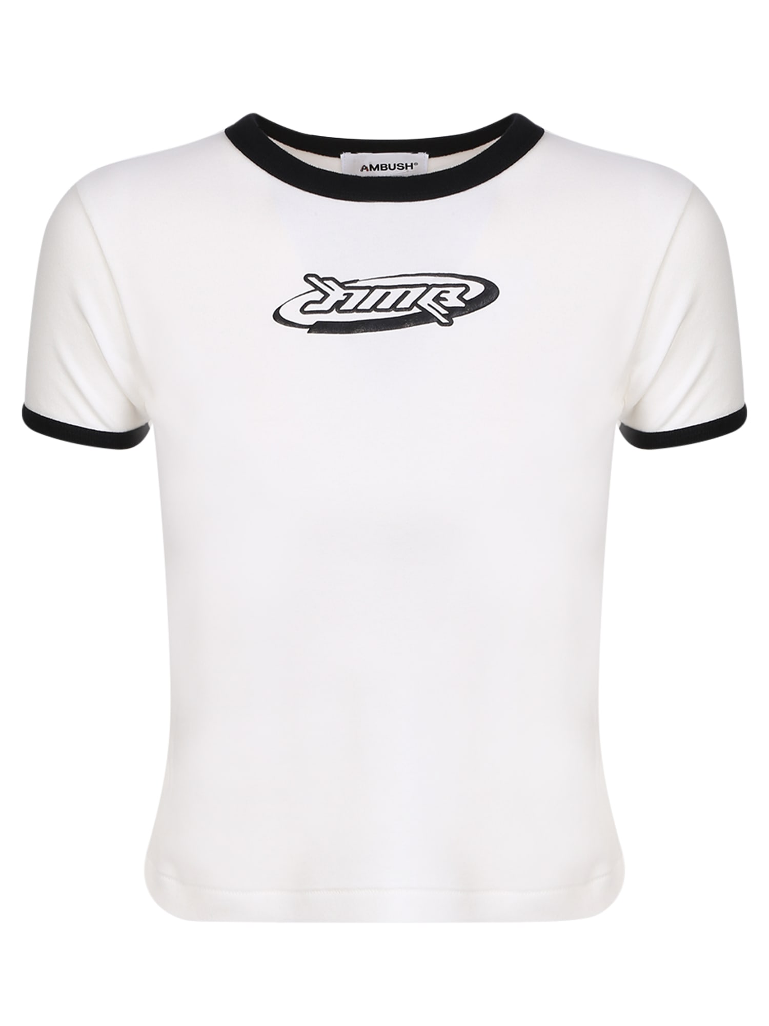 Shop Ambush Graphic Print White/ Black T-shirt