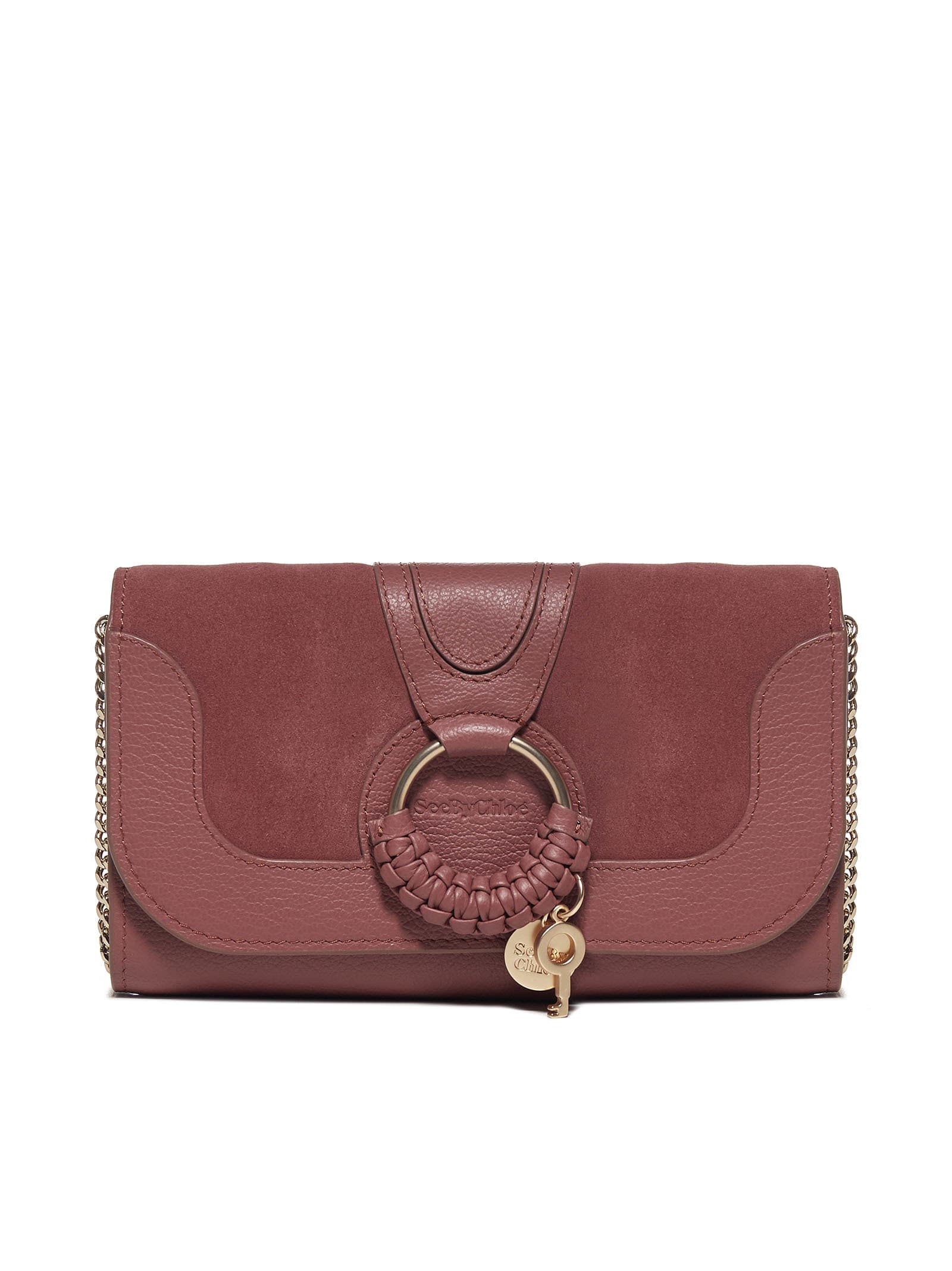 See by Chloé Hana Phone Wallet Leather And Suede Bag