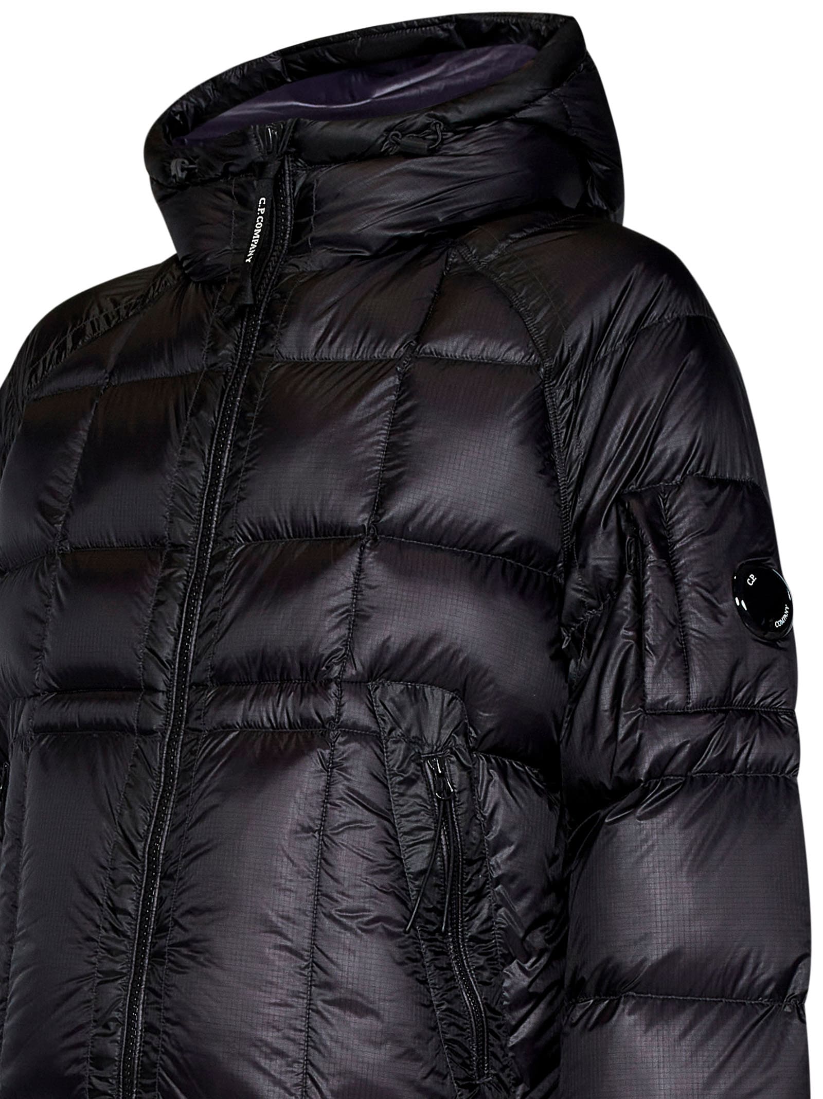 Shop C.p. Company D.d. Shell Down Jacket In Purple