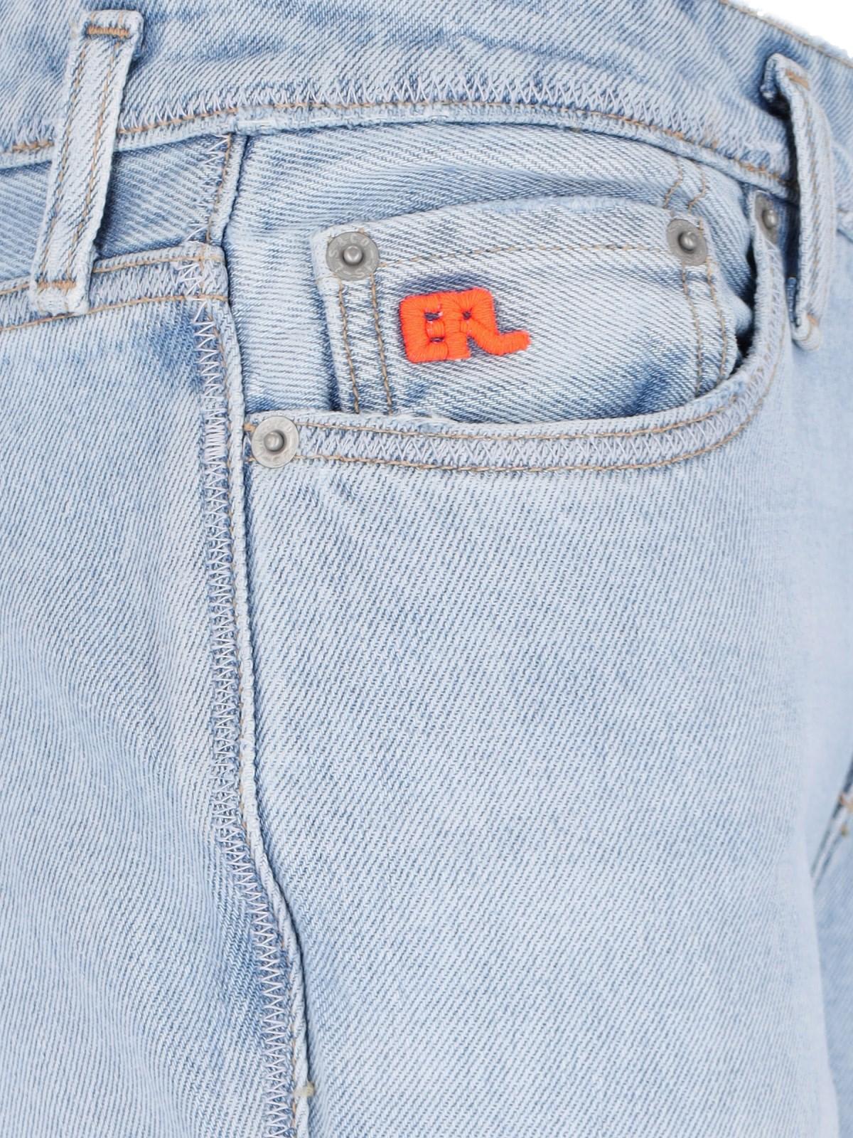 Erl X Levis Flared Jeans In Blue