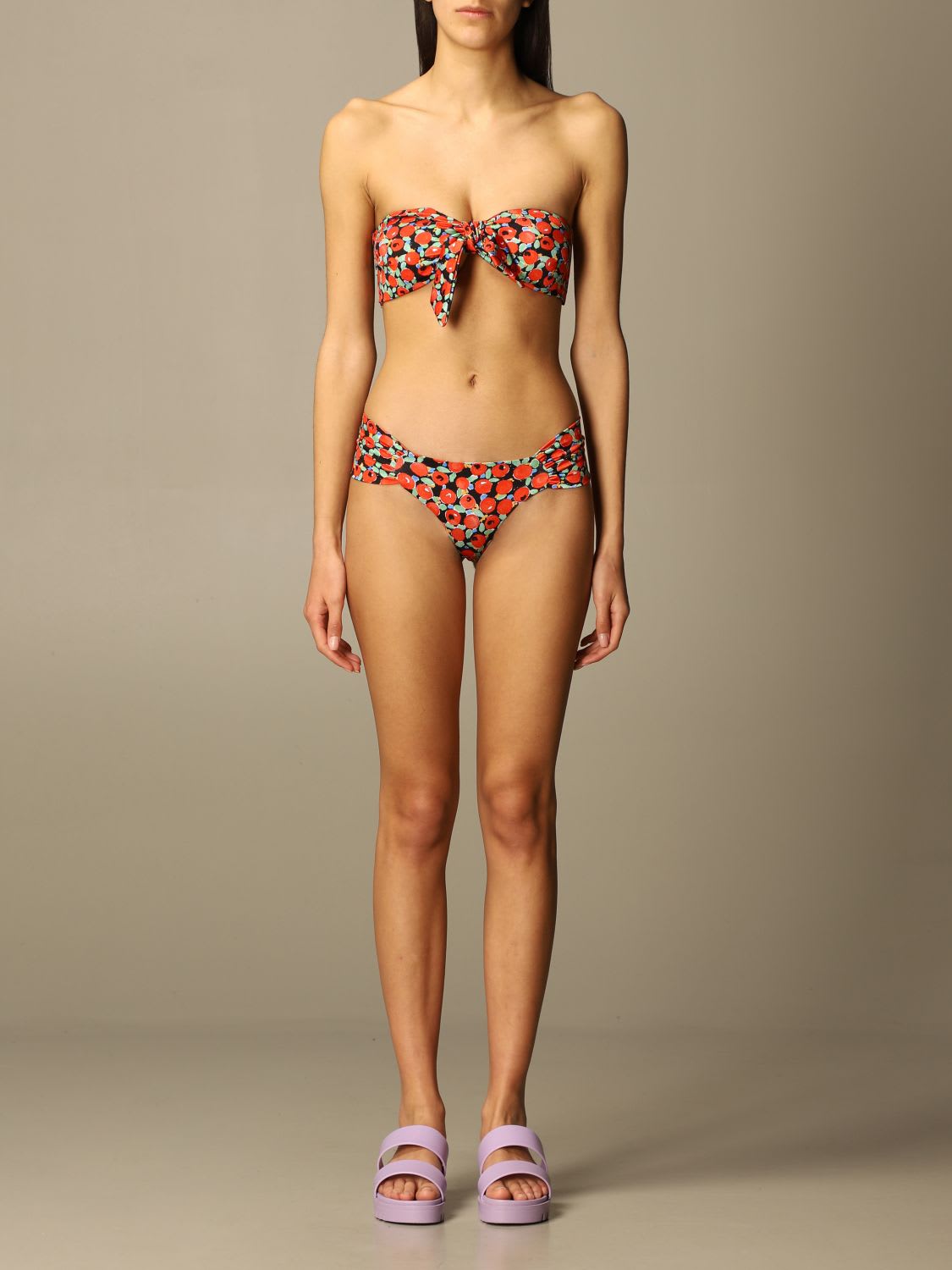 Lautre Chose Swimsuit Lautre Chose Patterned Bikini Swimsuit