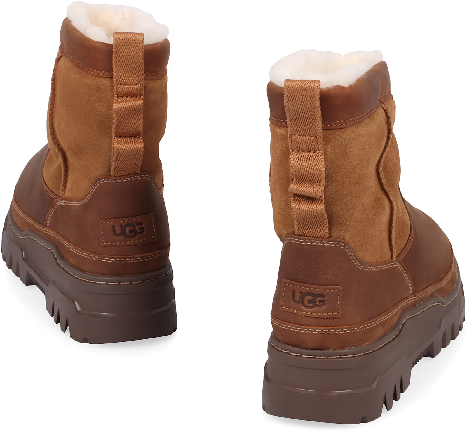 Shop Ugg Heritage Pull-on Trailgaze Boots In Beige