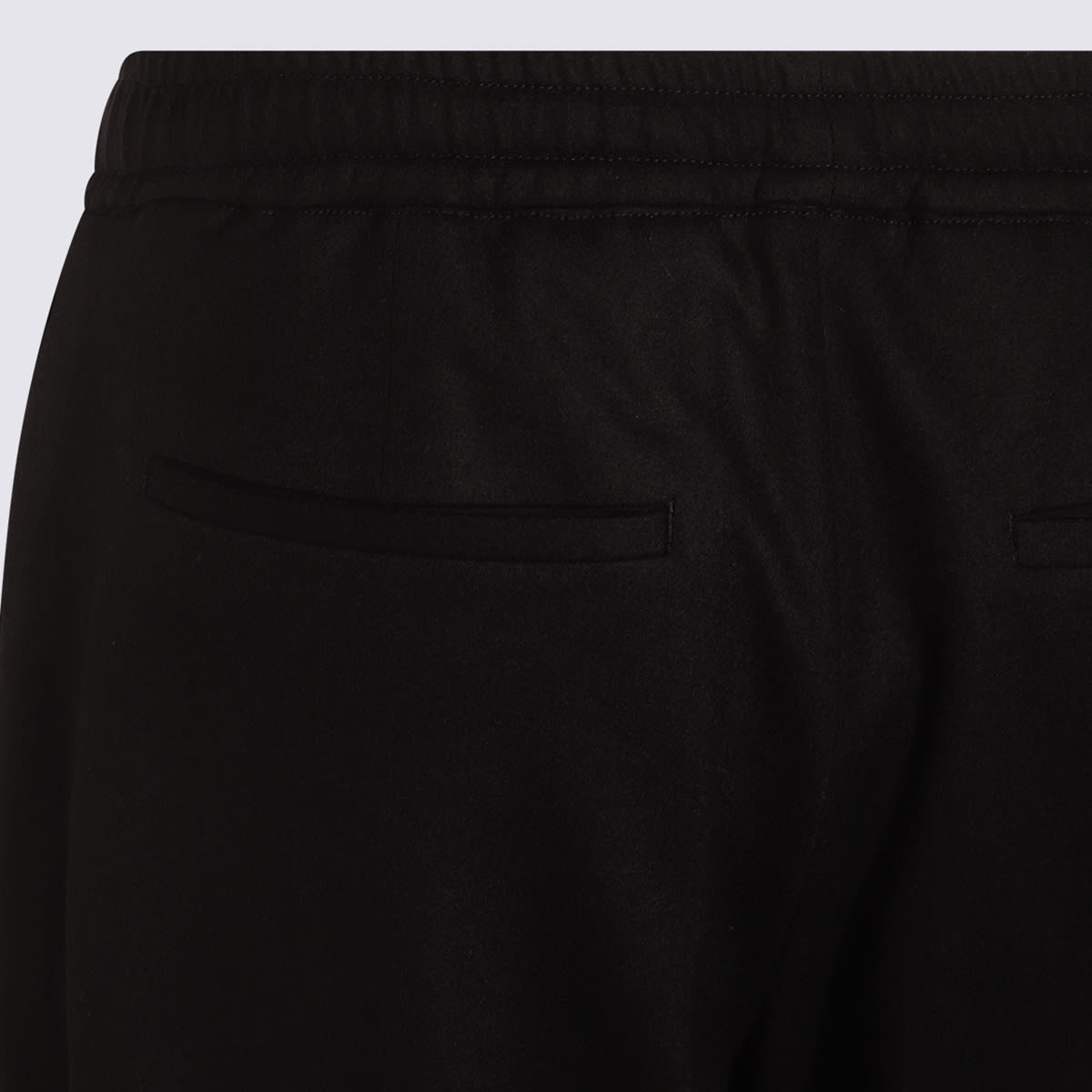 Canali Drawstring-waist Trousers In Black