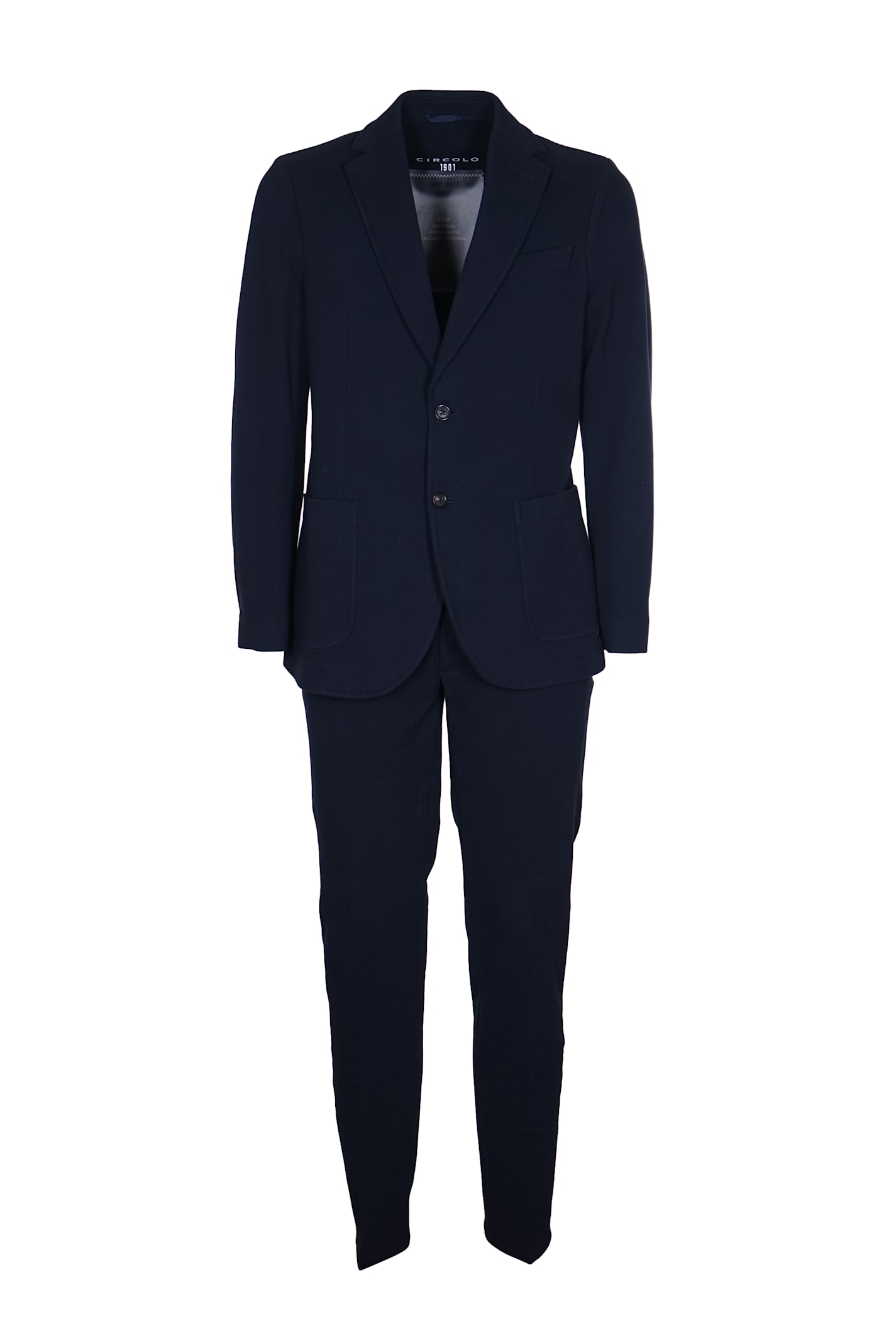 Shop Circolo 1901 Classic Formal Suit In Blue