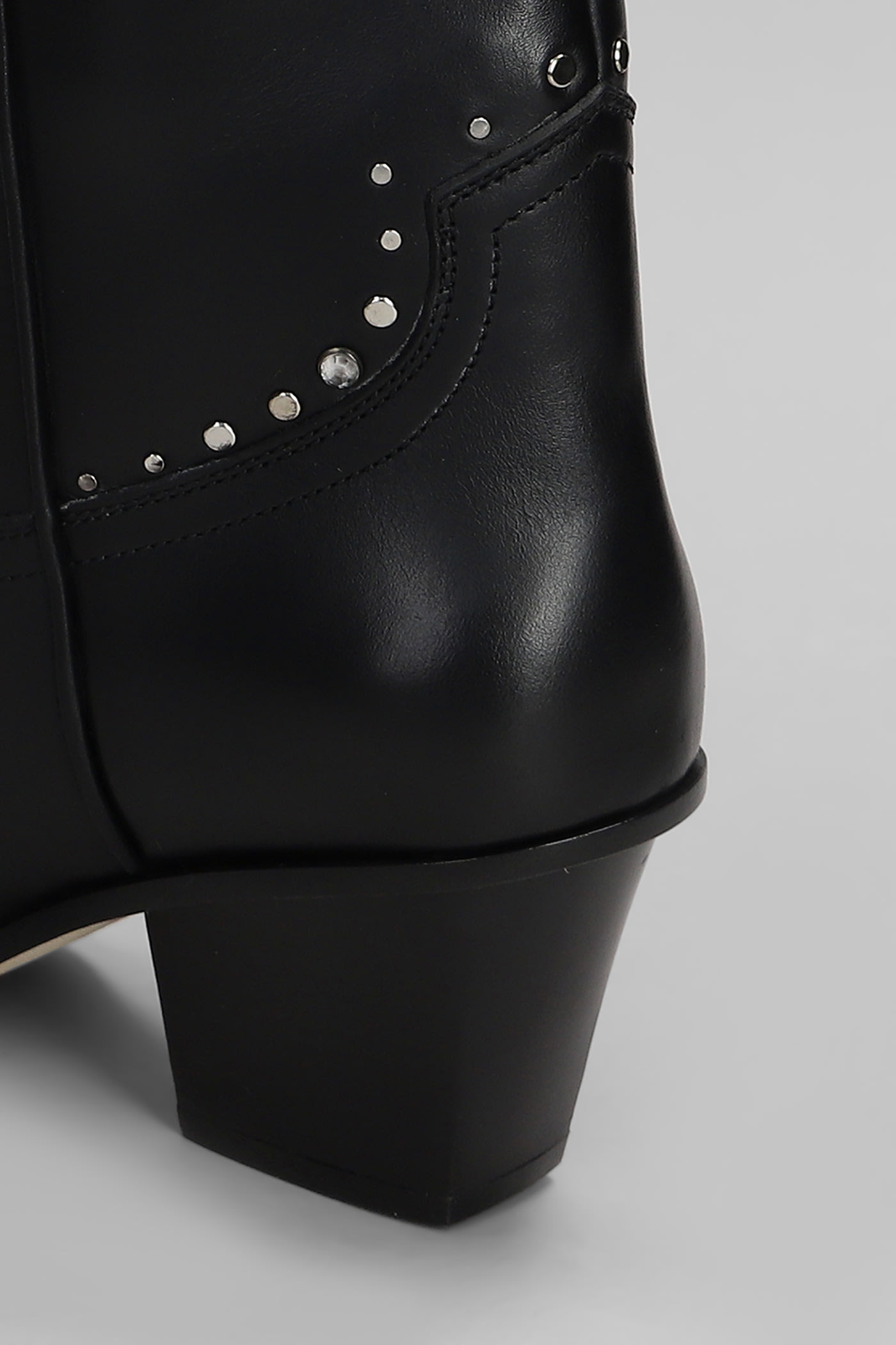 Paris Texas Janice Boot 60 Texan Boots In Black Leather In Black