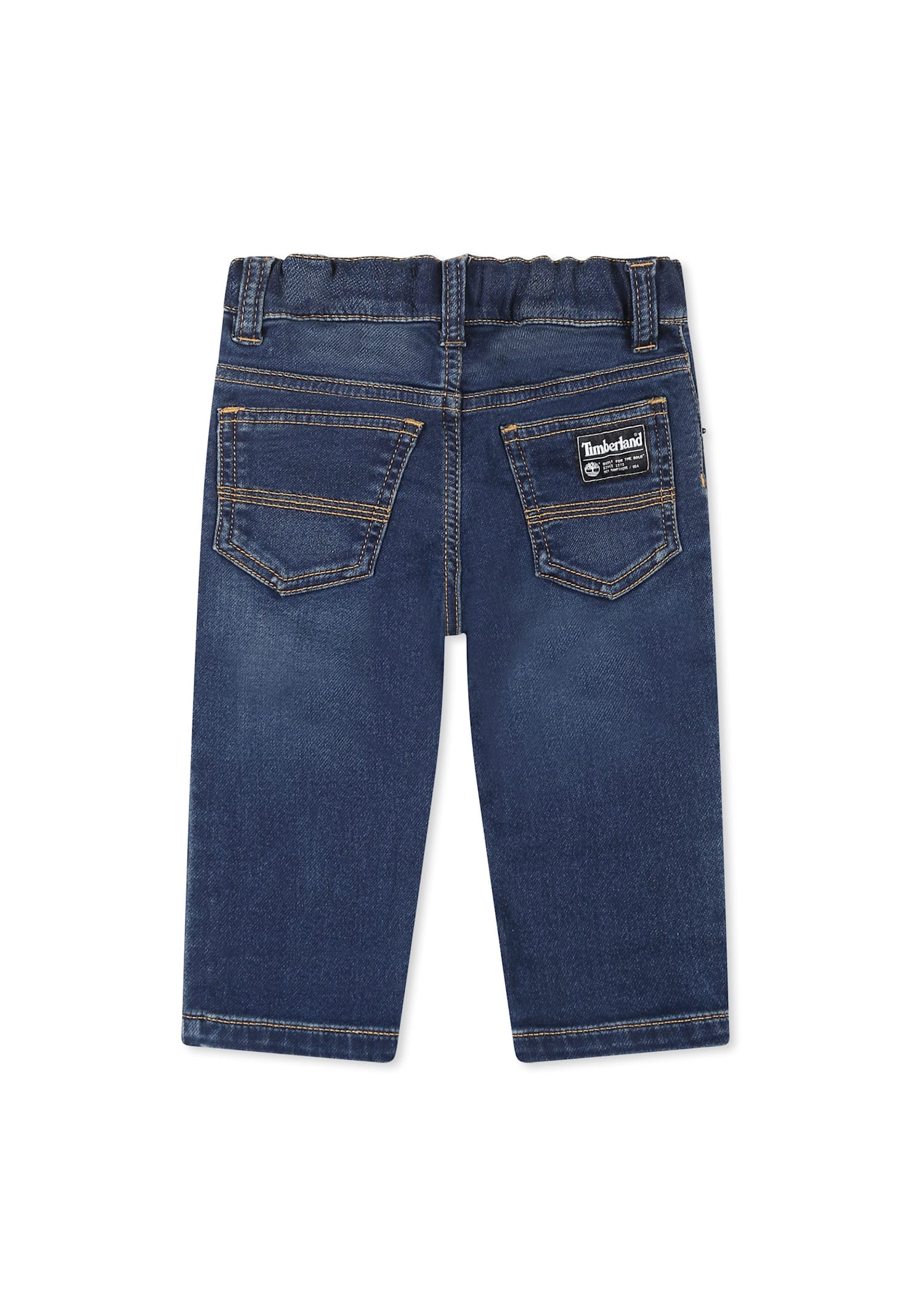 Timberland Denim Jeans For Baby Boy With Logo In Denim
