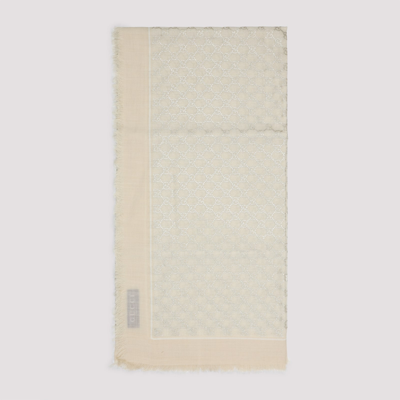 Gucci Embroidered Wool Scarf