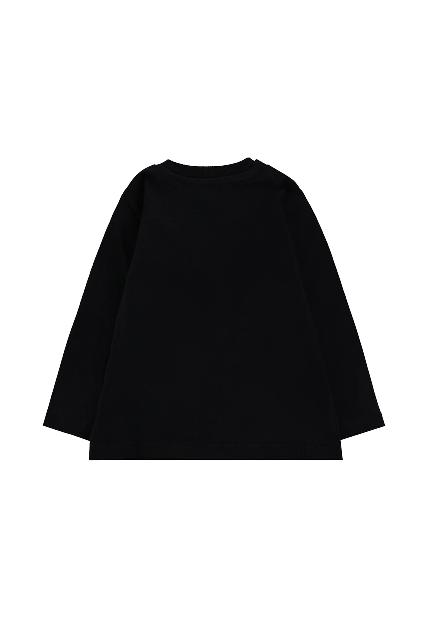 Moschino Black T-shirt For Babykids With Teddy Bear In Black