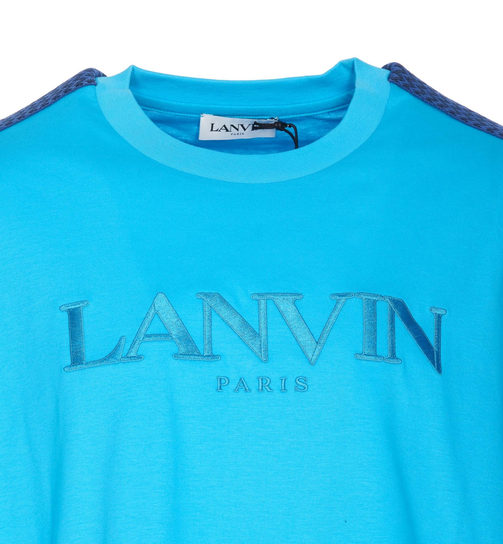 Shop Lanvin Logo T-shirt In Blue
