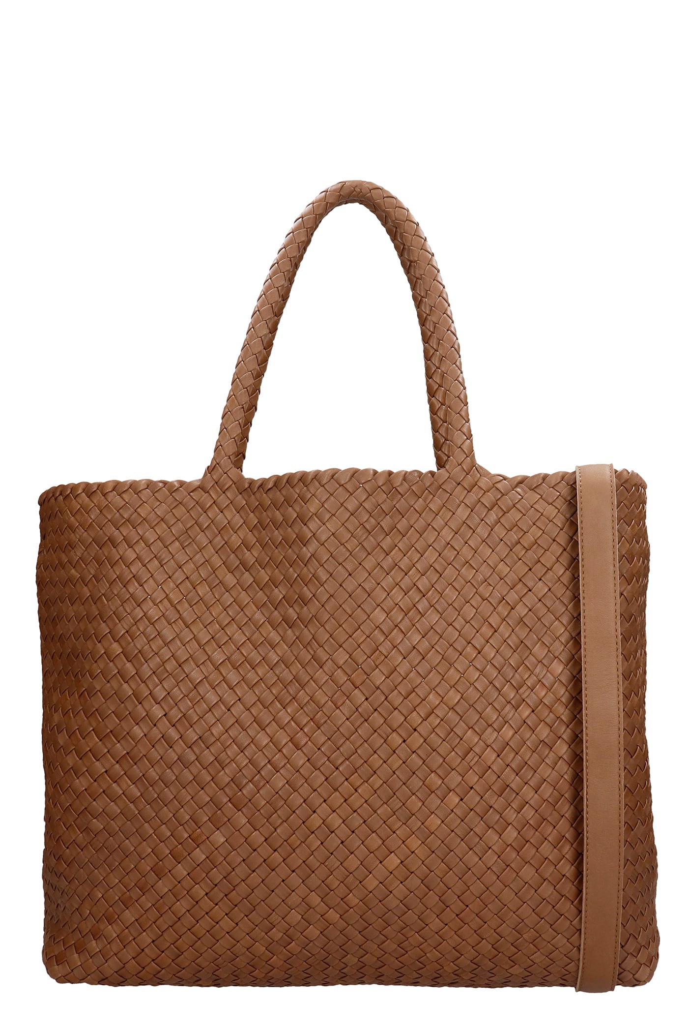 Officine Creative OC CLASS 35 TOTE IN BROWN LEATHER