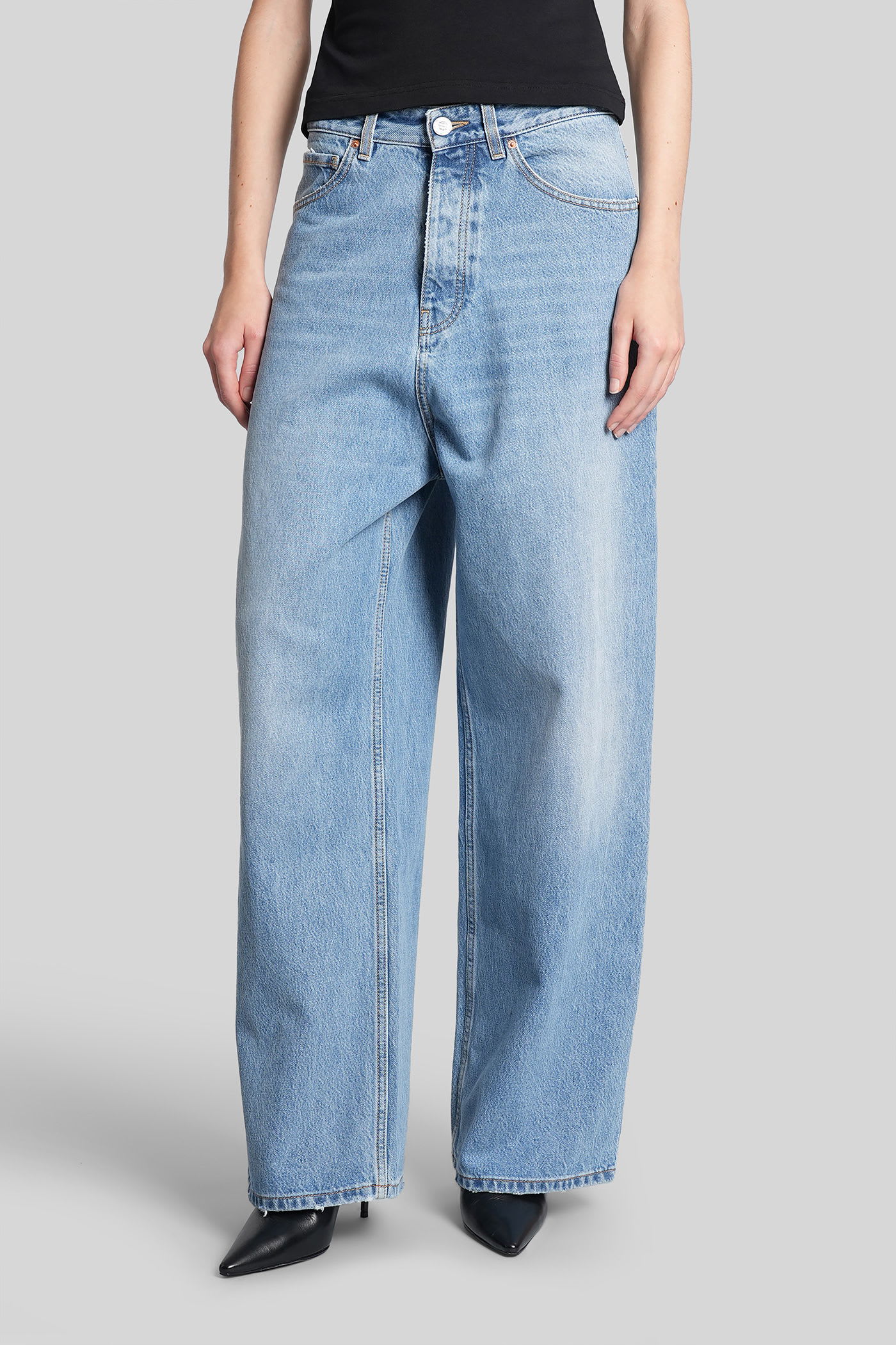 Vetements Jeans In Blue Cotton In Blue