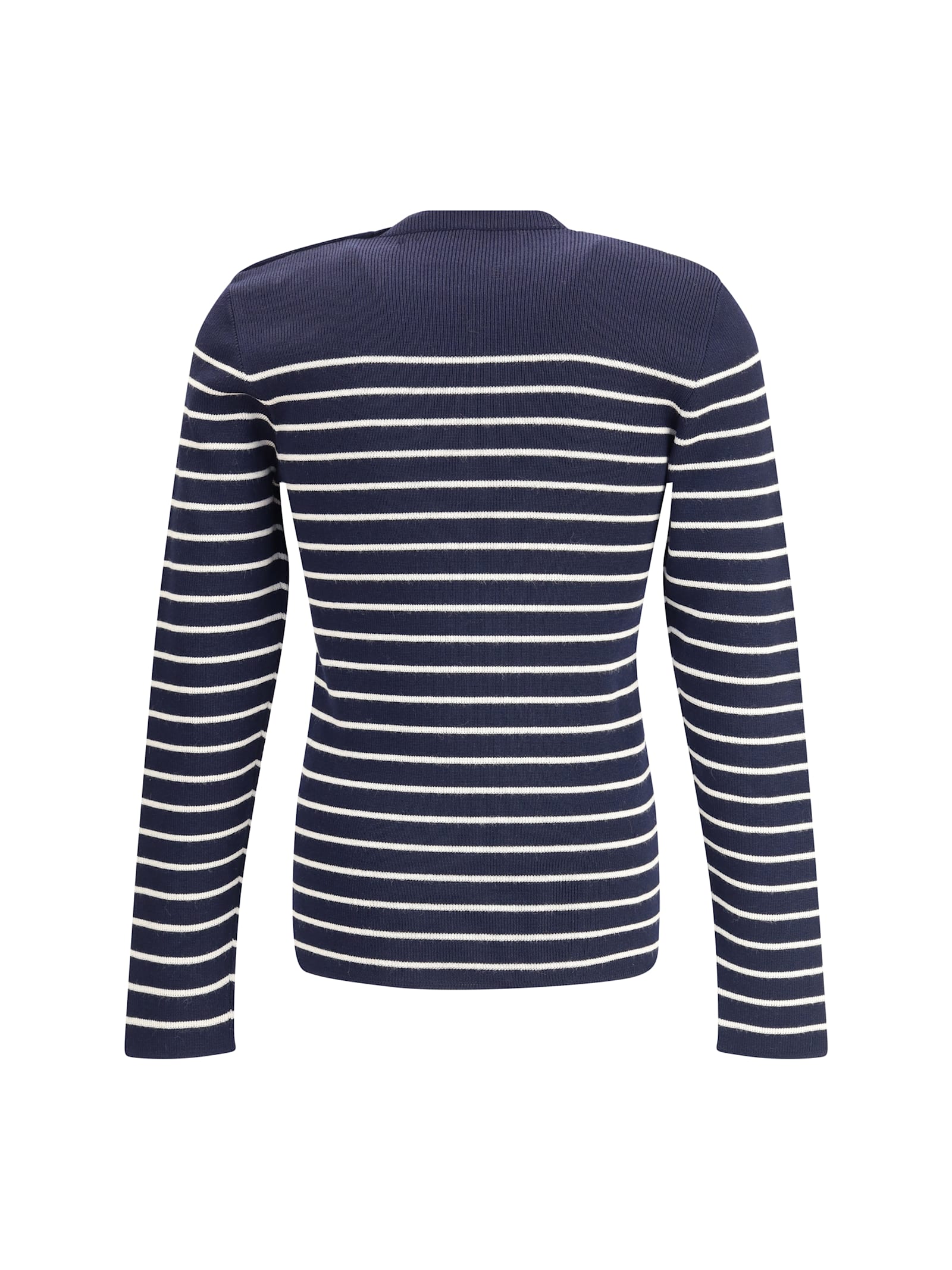 Prada Men Striped Sweater In Blue