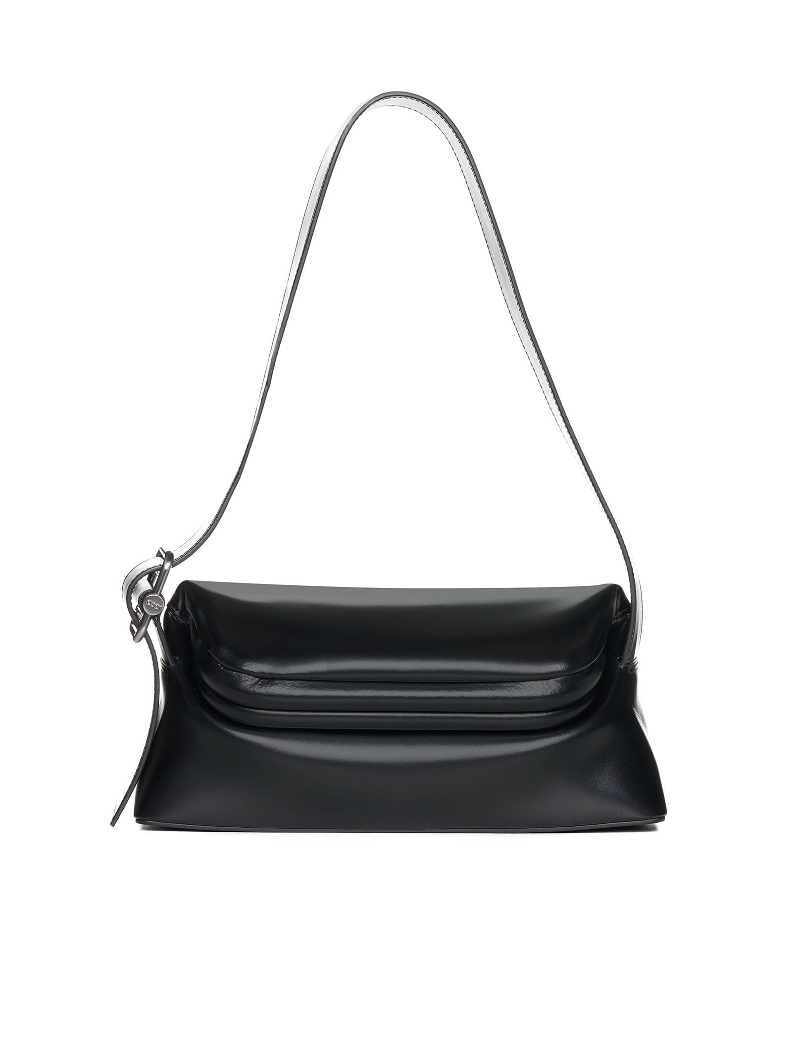 Osoi Folder Brot Leather Shoulder Bag In Black | ModeSens