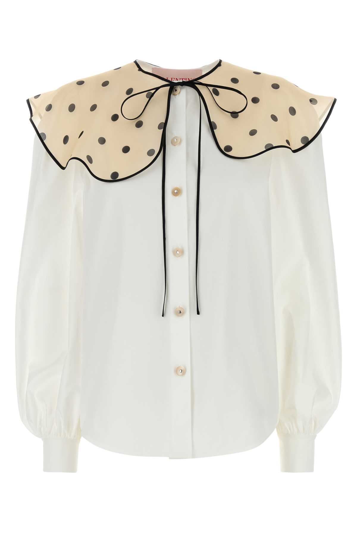 VALENTINO WHITE POPLIN SHIRT