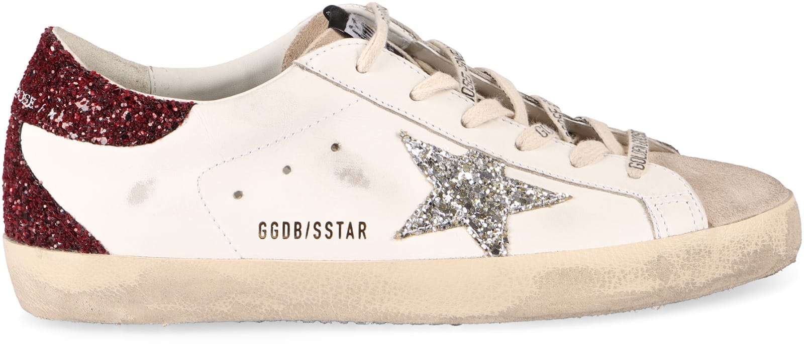 Shop Golden Goose Super-star Leather Low-top Sneakers In White