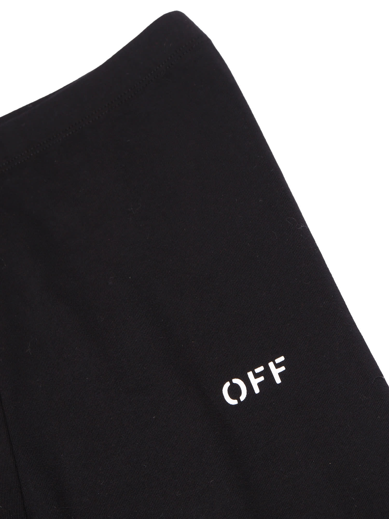 Off-white Logo-print Pants In Black