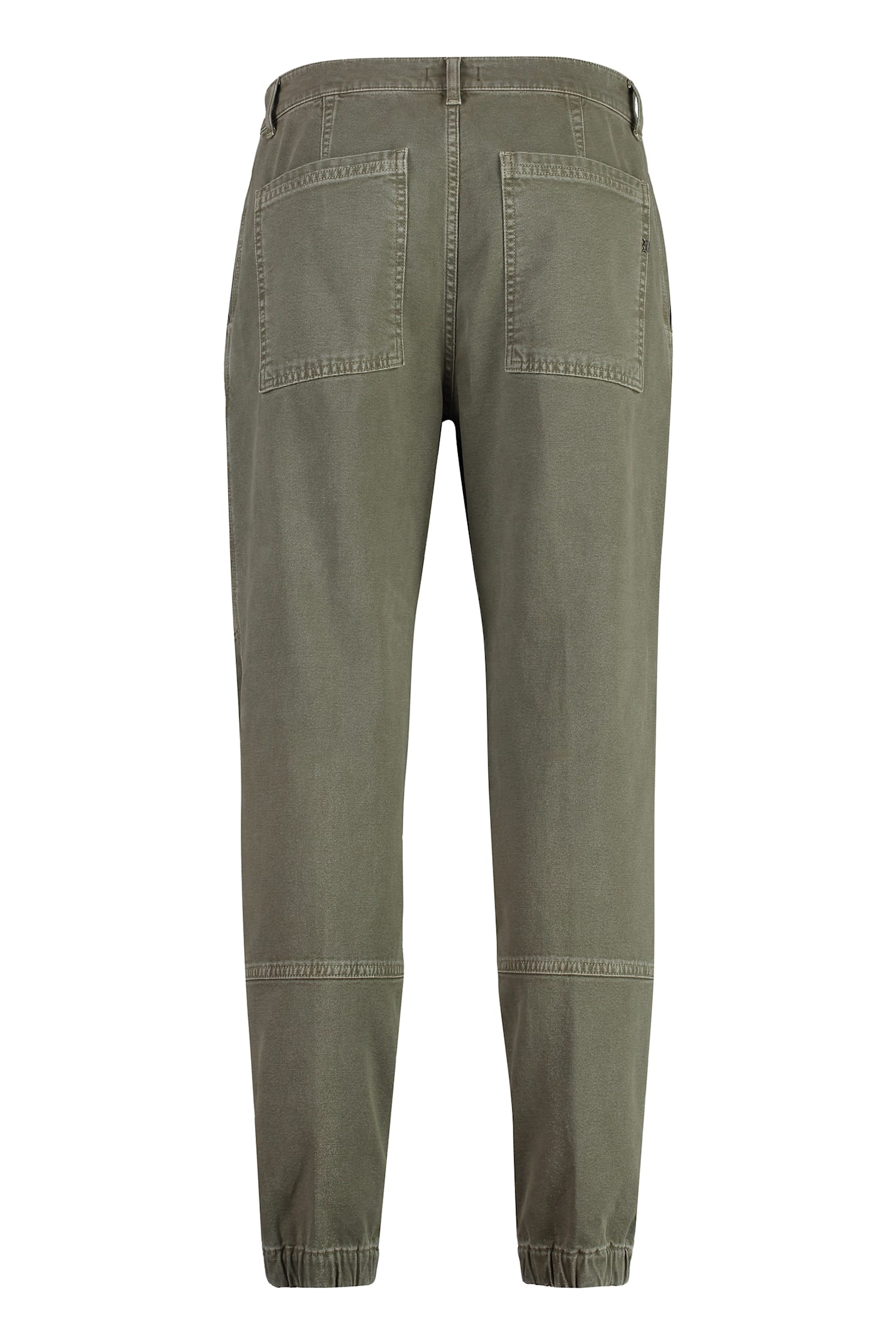 Shop Dondup Cotton Cargo-trousers In Green