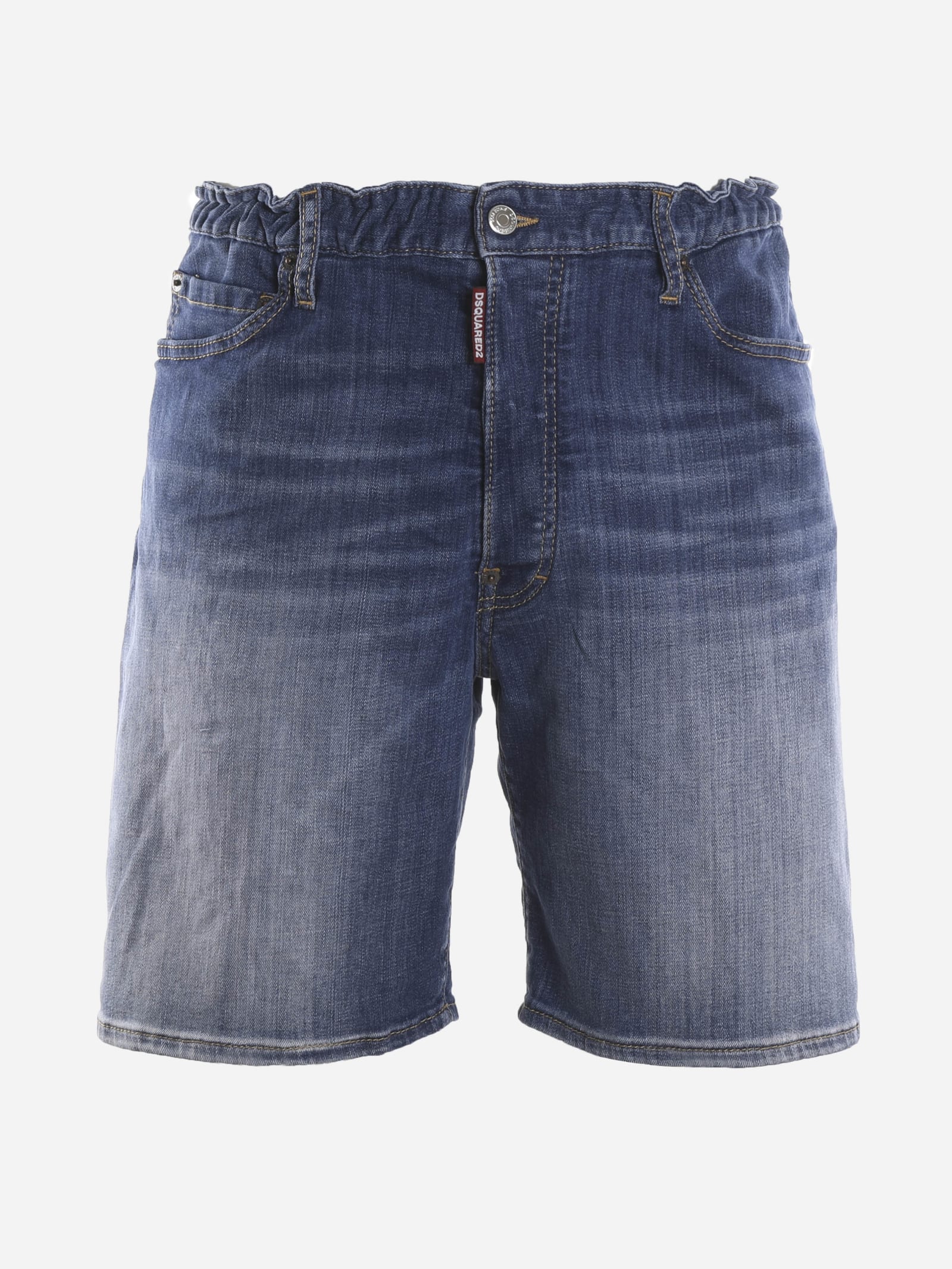 Dsquared2 Knee-length Cotton Denim Shorts