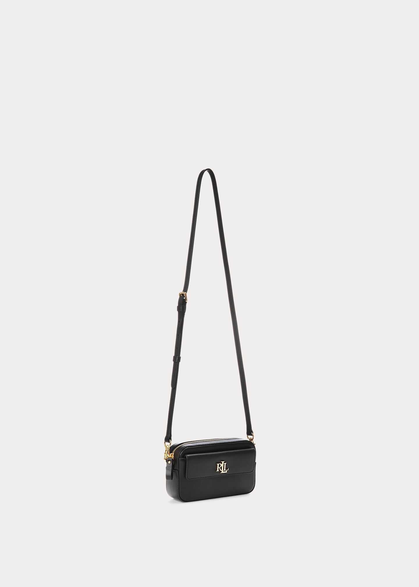Ralph Lauren Marcy Wrstlt Pouch Small In Black