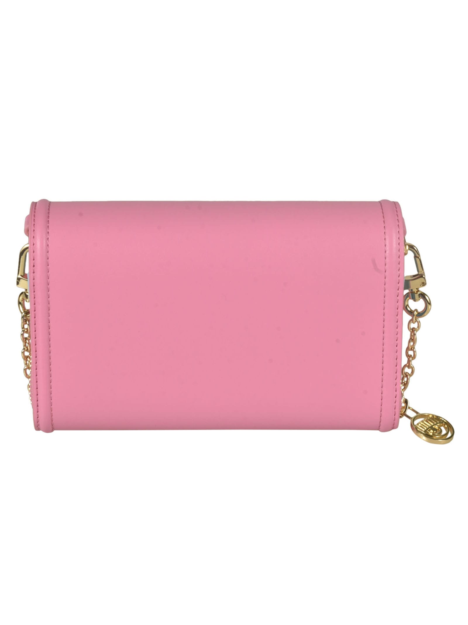 Shop Chiara Ferragni Range A Eyelike Shoulder Bag In Pink