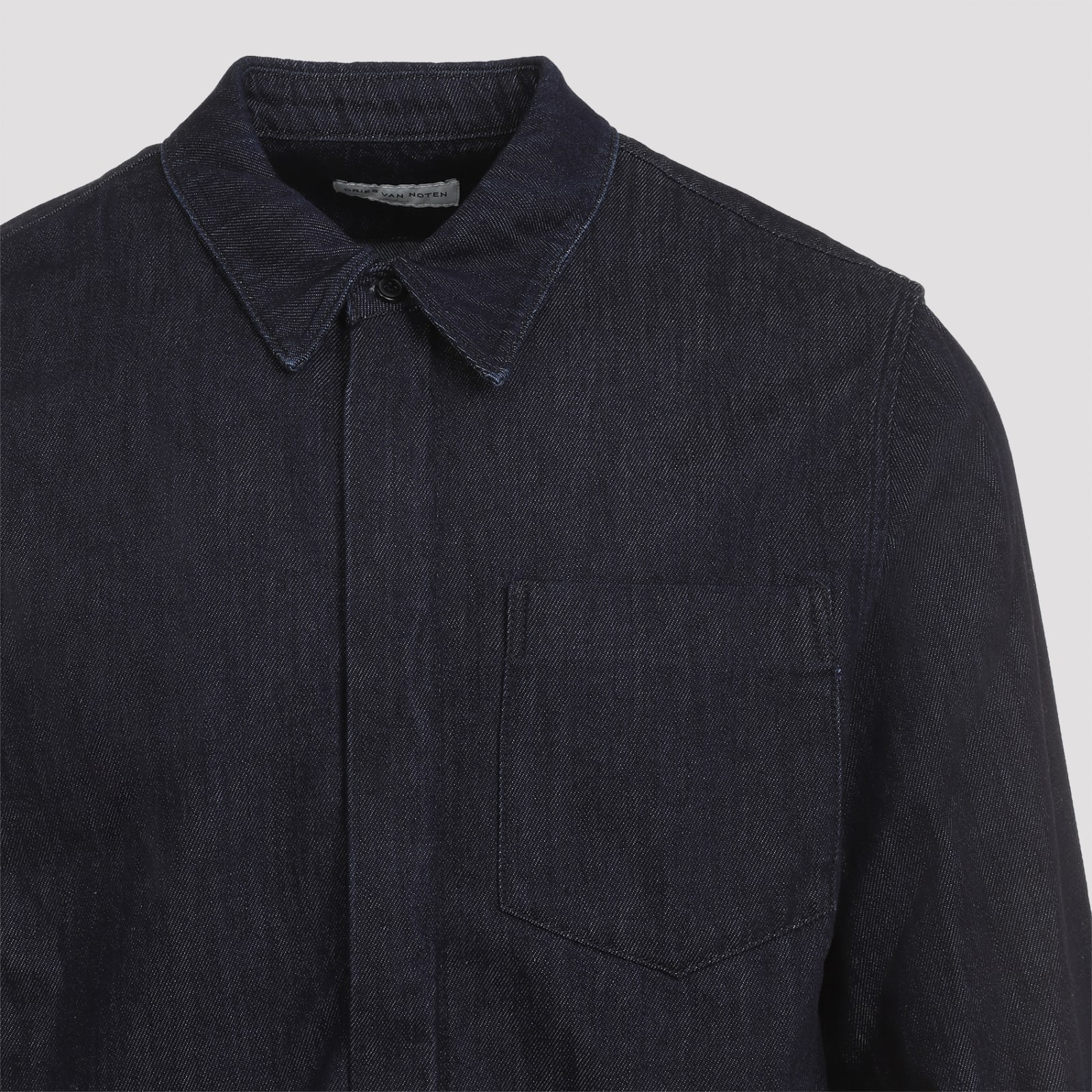 Shop Dries Van Noten Corran Shirt In Indigo