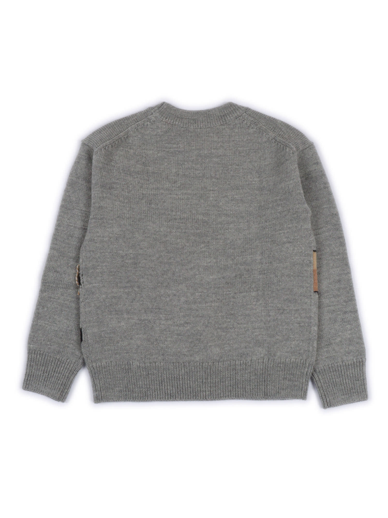 Burberry Kid Boy Knits In Gray