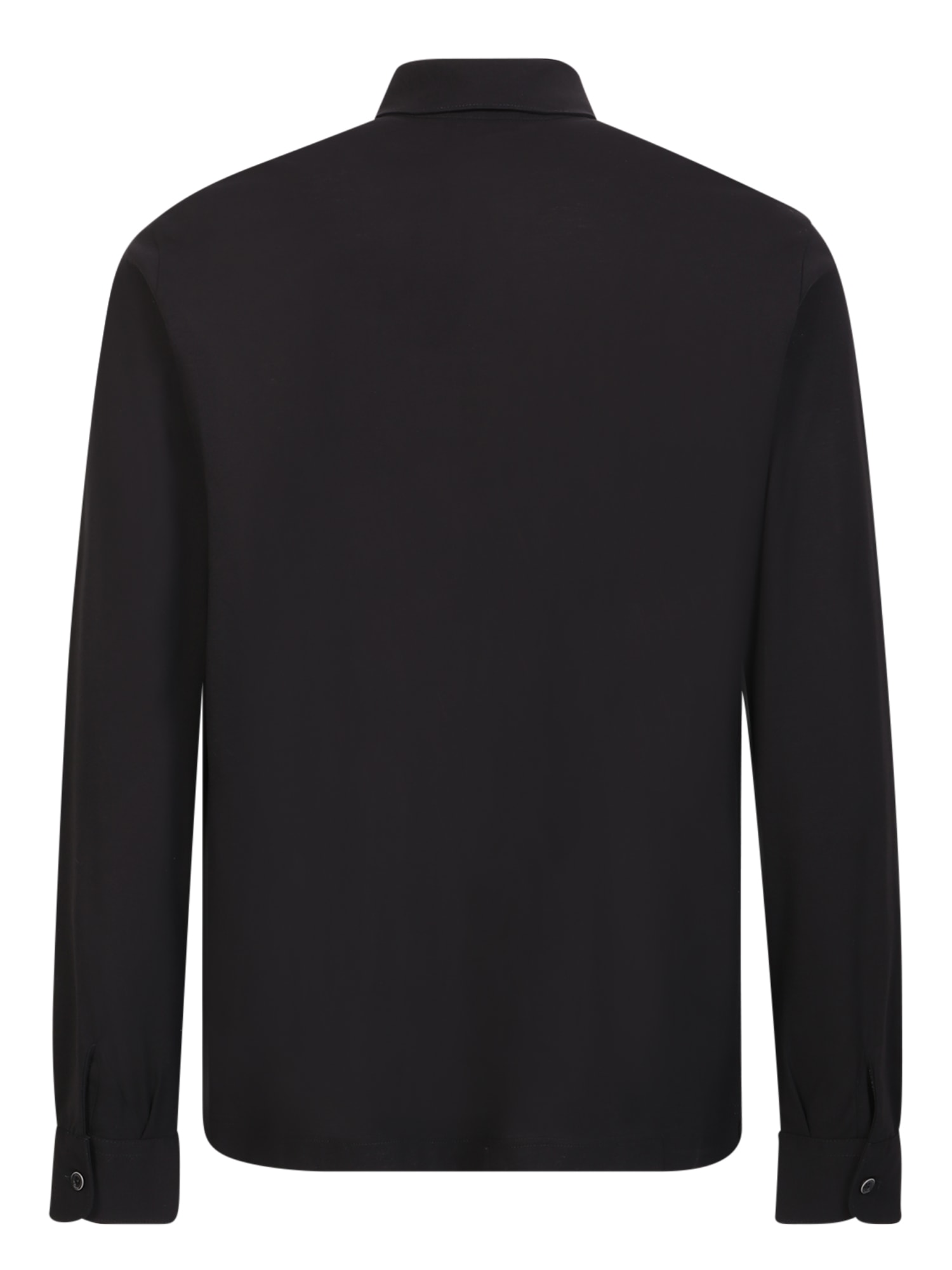 Shop Herno Black Jersey Polo Shirt