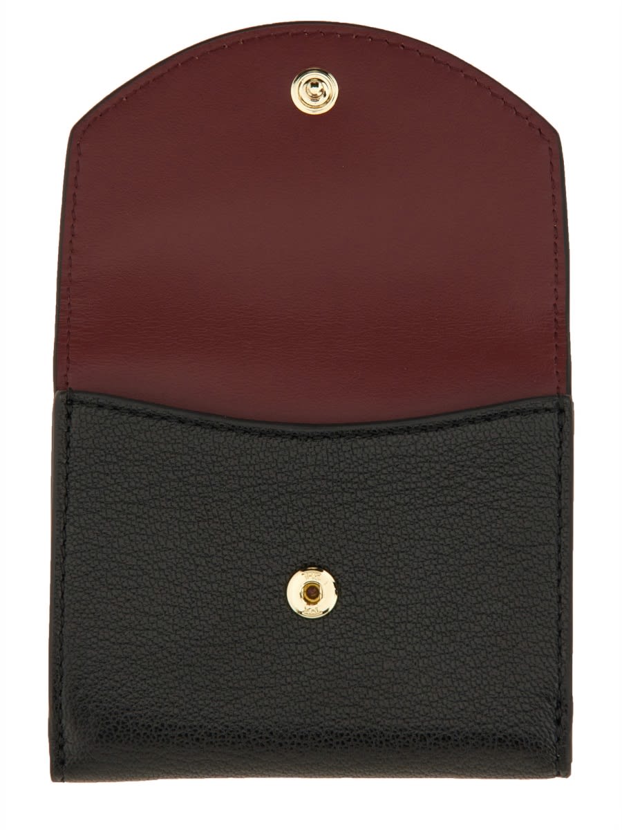 Shop Anya Hindmarch Trifold Mini Eyes Wallet In Black