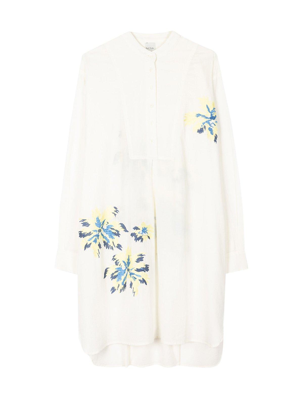 Button-up Curved Hem Shirt Shirt