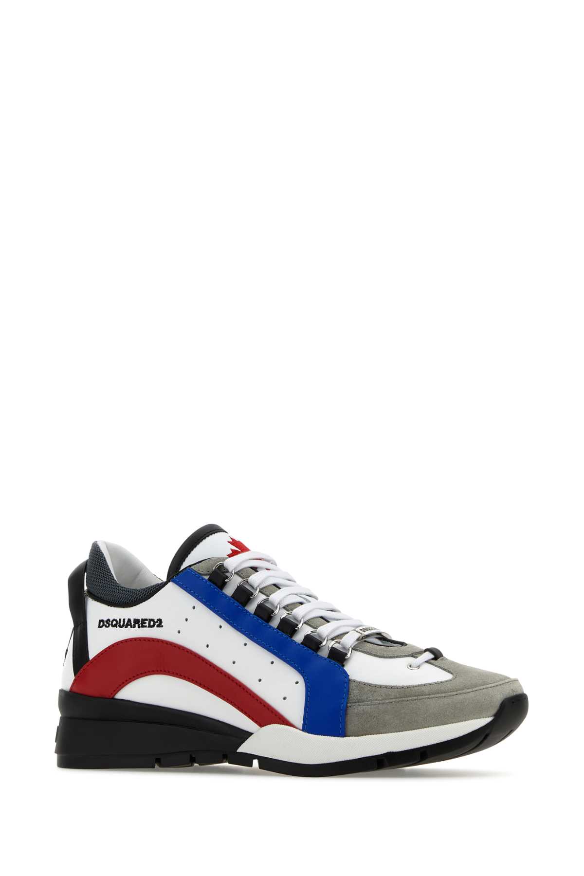 Shop Dsquared2 Multicolor Suede And Leather Legendary Sneakers