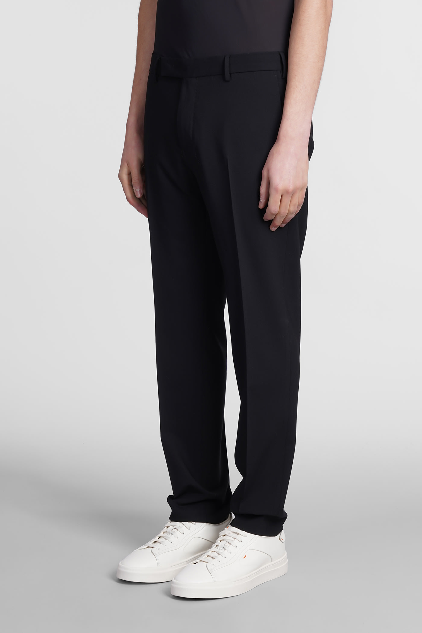 Shop Pt01 Pants In Black Wool