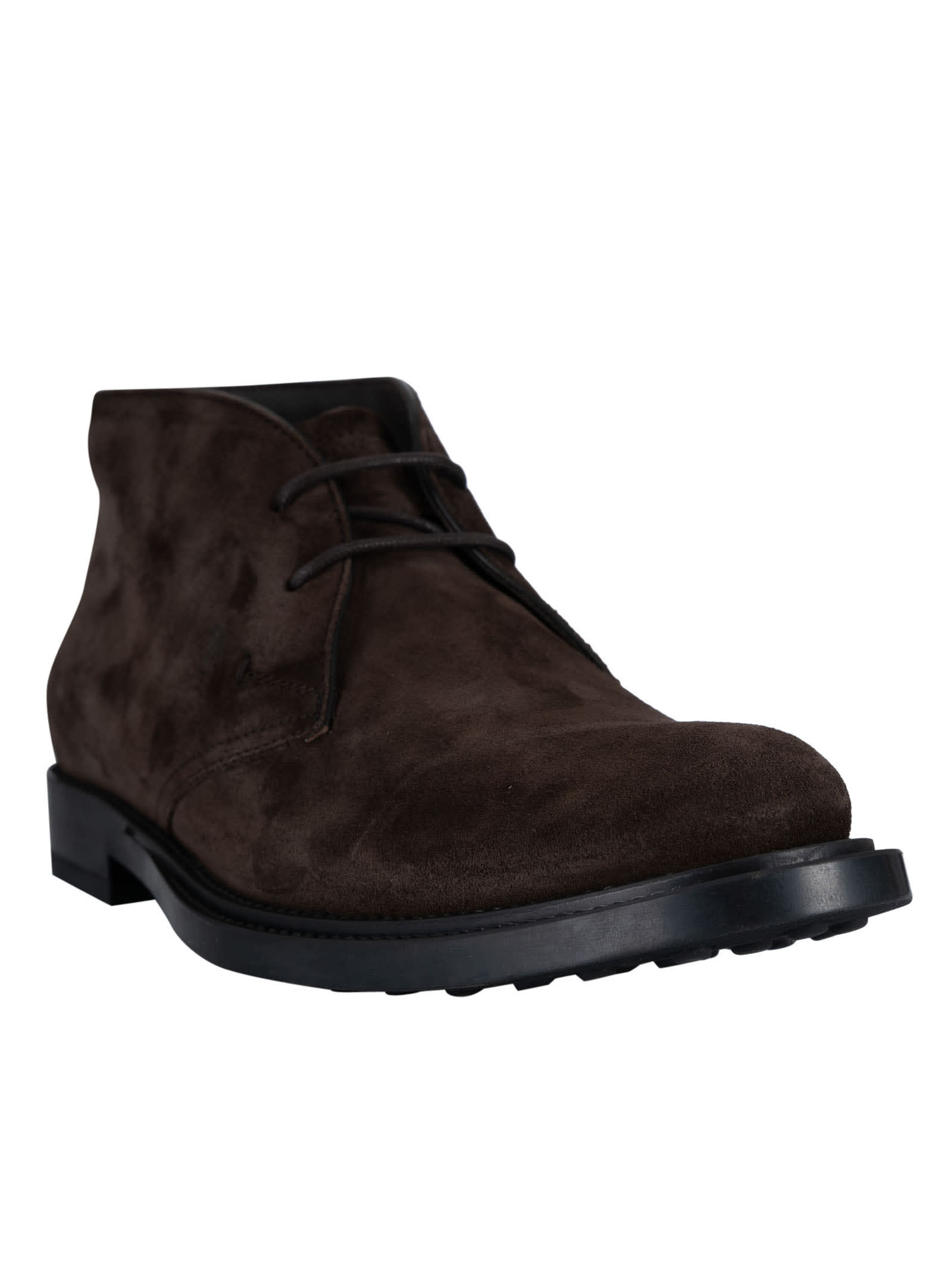 Shop Tod's Classic Lace-up Boots In Brown