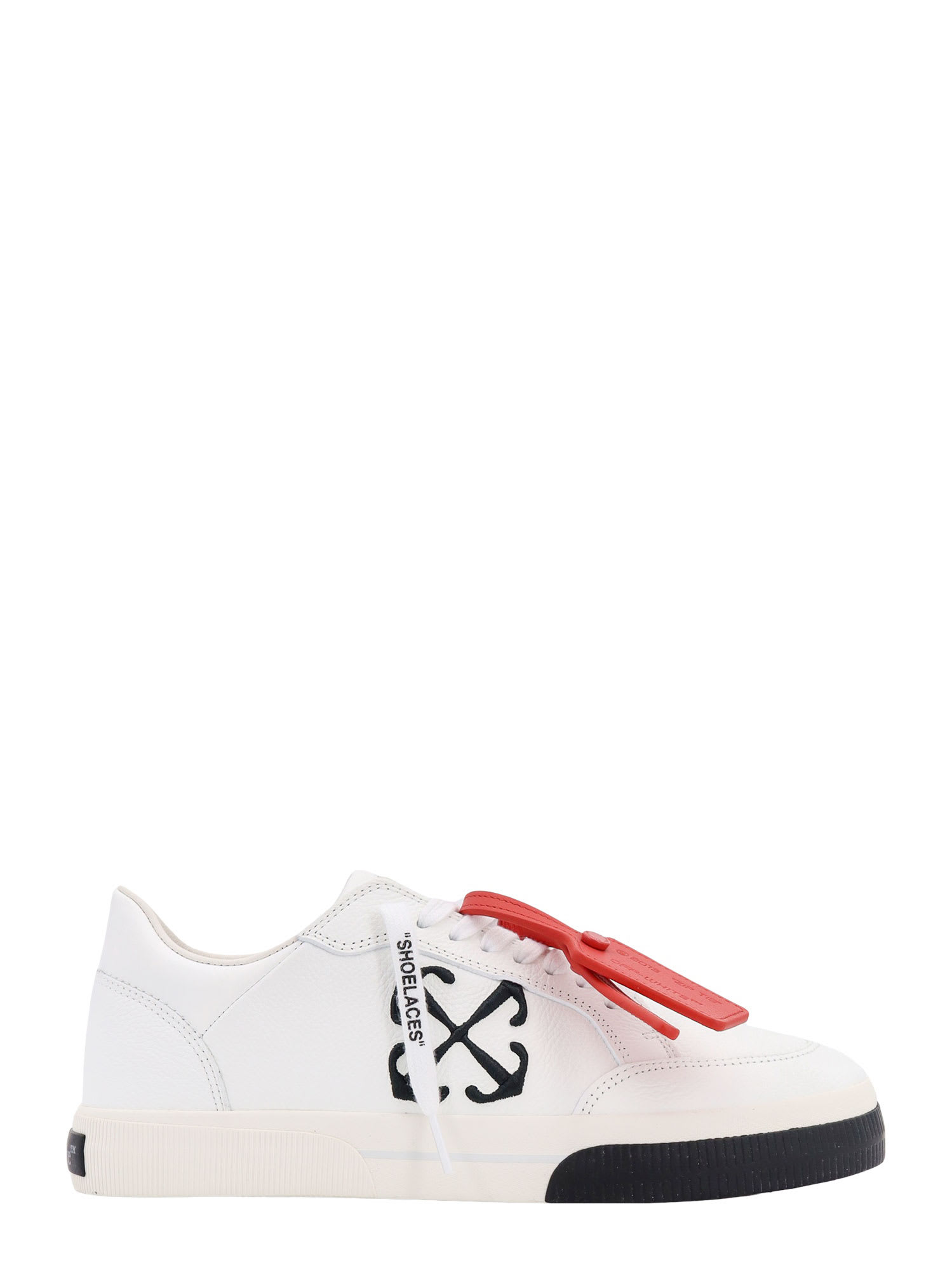 Shop Off-white New Low Vulcanized Sneakers In White/black