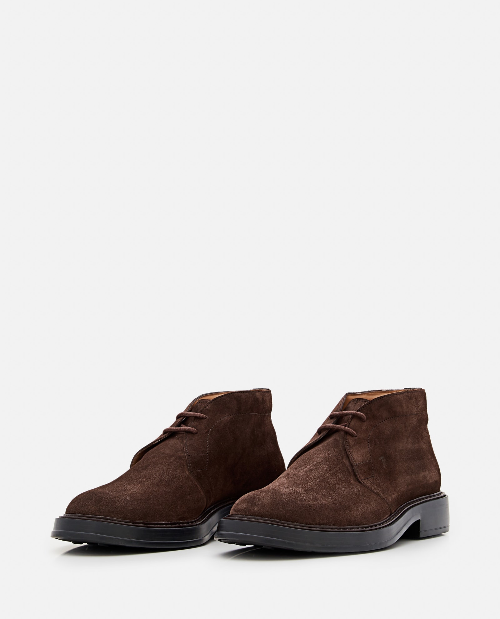 Shop Tod's Boot Lace-up Shoes In Dark