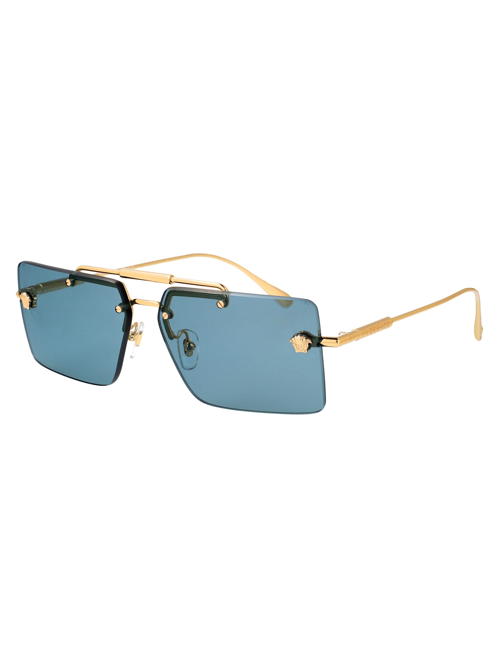 Shop Versace 0ve2245 Sunglasses In Gold