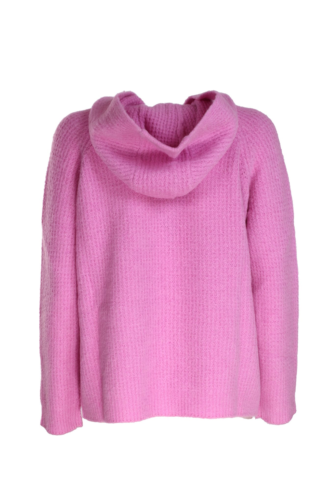 Shop Giorgio Armani Hooded Sweater  In Pink