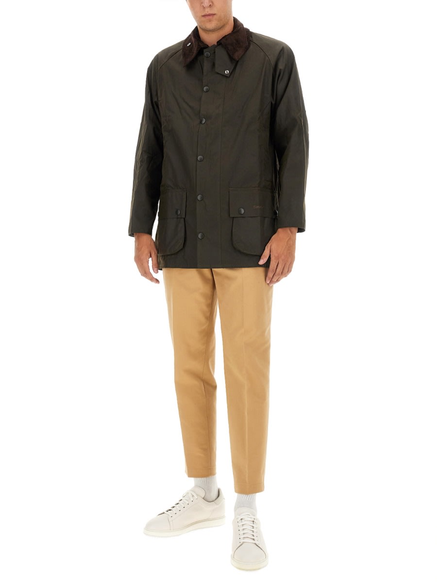 Barbour Classic Bedale Wax Jacket Aw25 Wax Cot Outw In Green