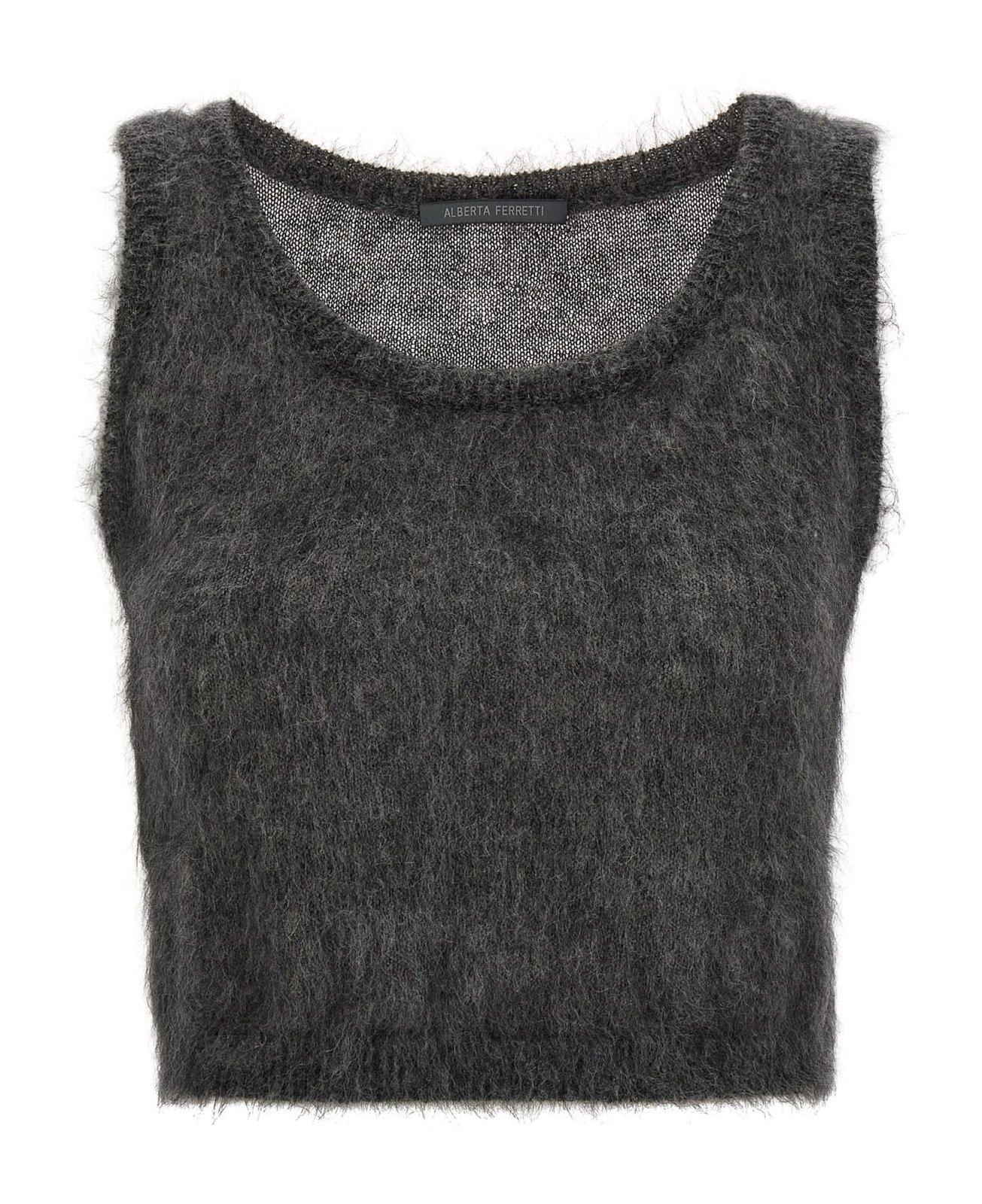 Extra-brushed Sleeveless Knitted Top