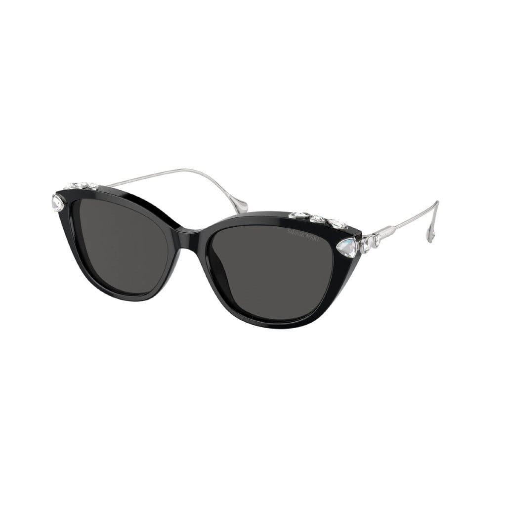Swarovski Sk6010 Sunglasses In Black Astine Silver