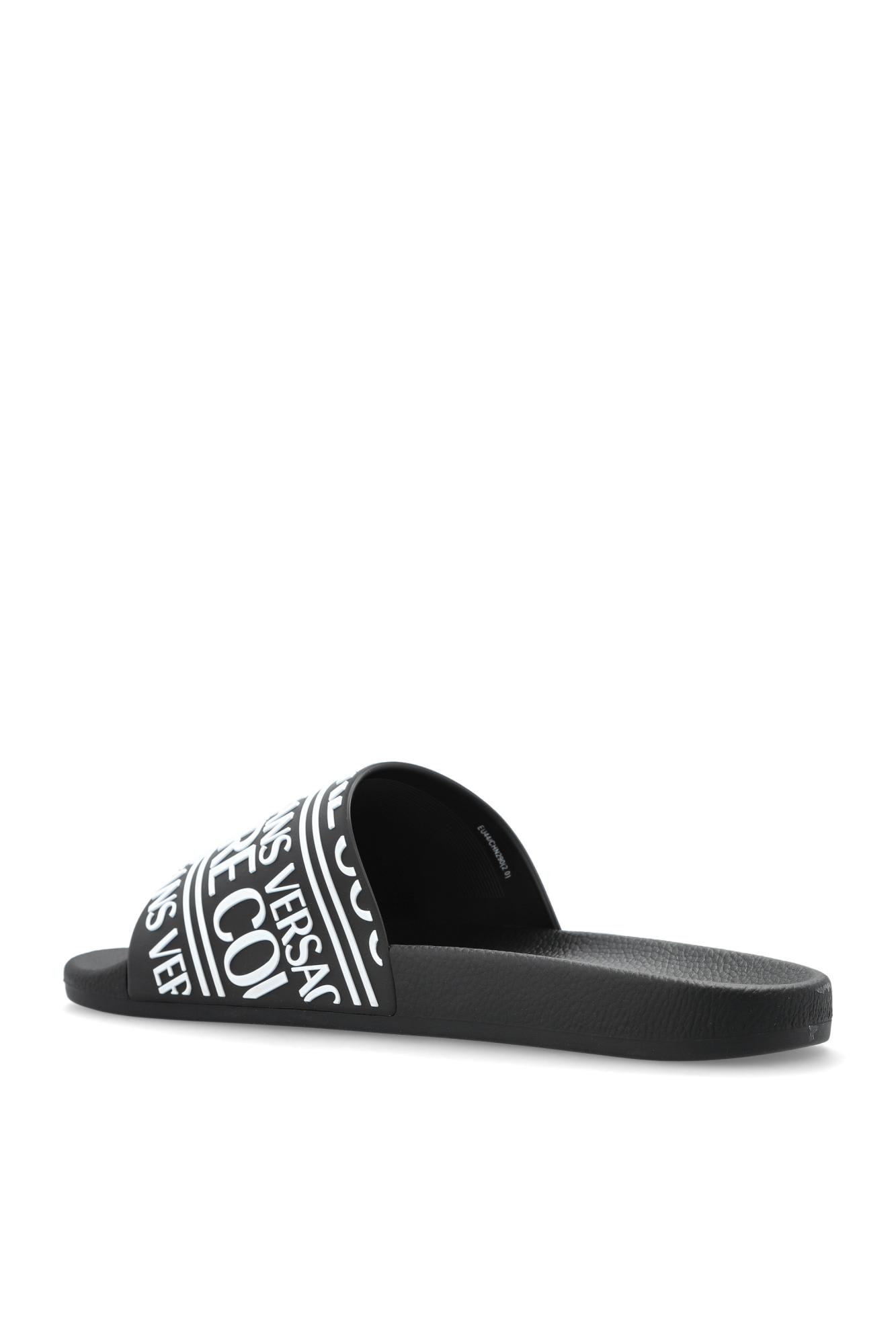 Versace Jeans Couture Flip-flops With Logo In Multi