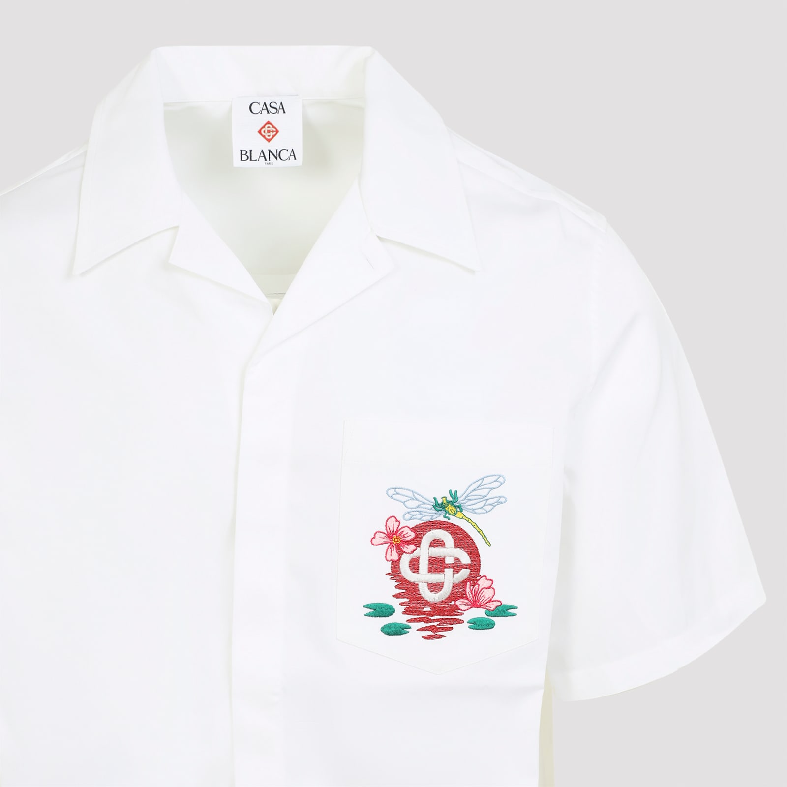Casablanca Multicolour Cotton Shirt With Stylish Design In White