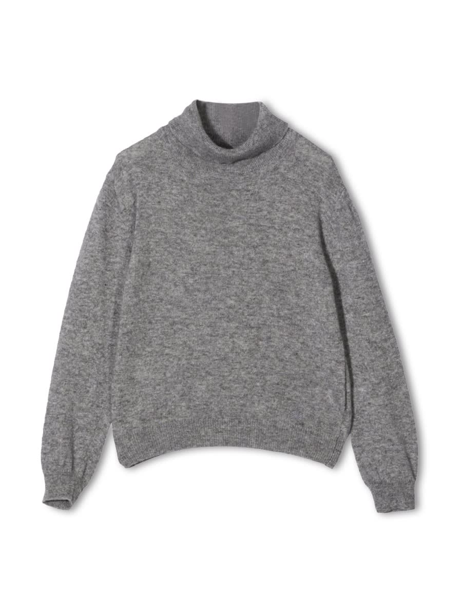 Shop Fay Turtleneck Sweater In Grey