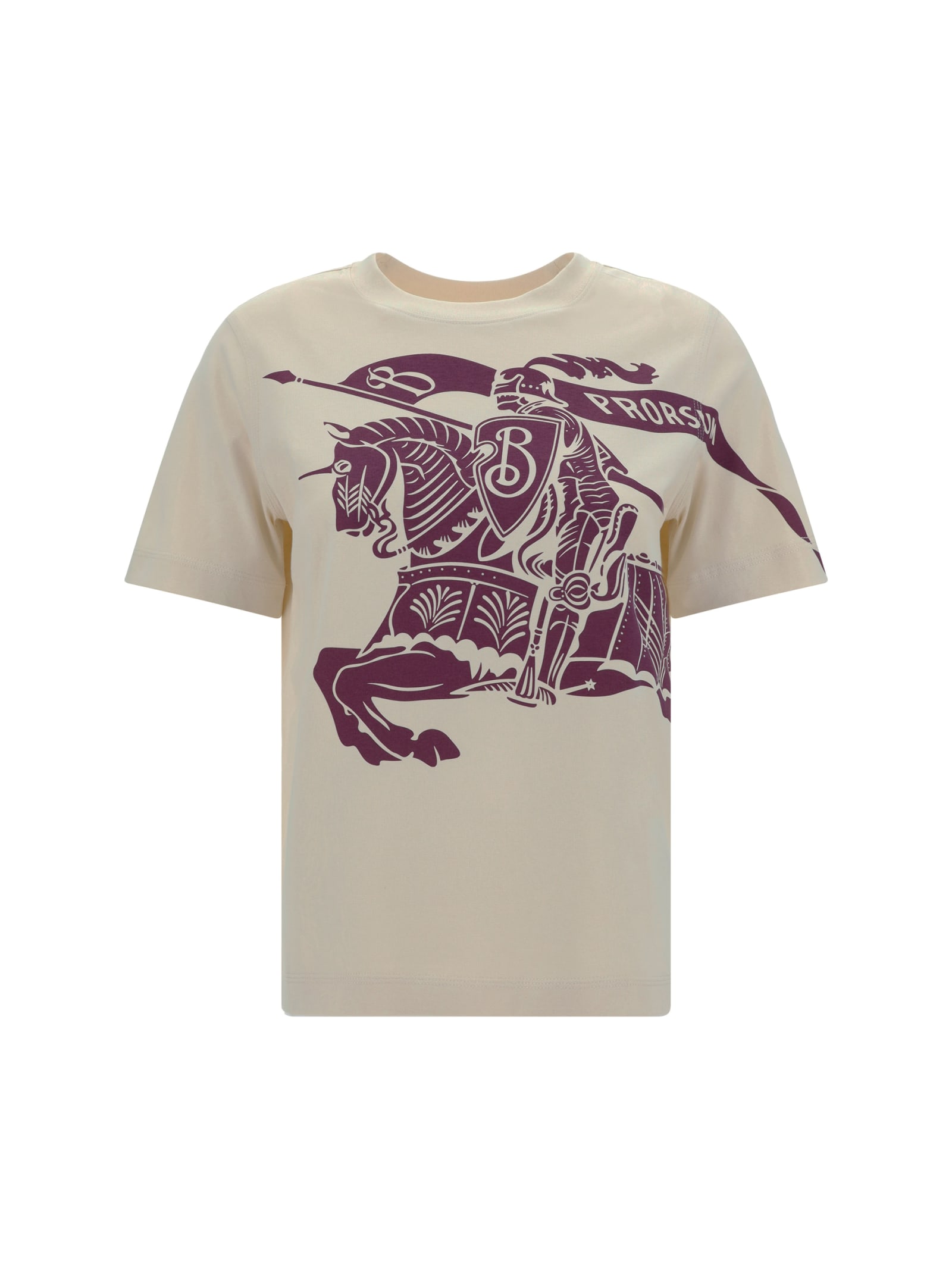 Shop Burberry T-shirt In Soap/pansy