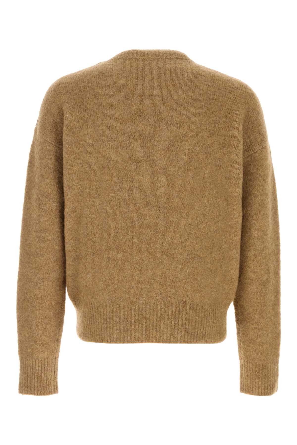 Ami Alexandre Mattiussi Ami Paris Ami Paris Alpaca Blend Crew Neck Sweater In Brown