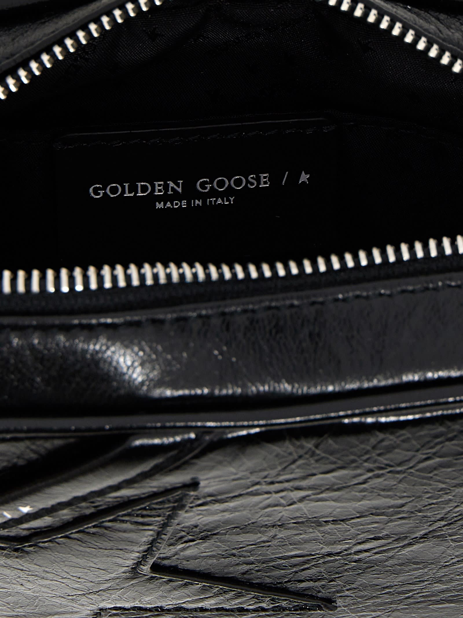 Shop Golden Goose Mini Star Crossbody Bag In Black