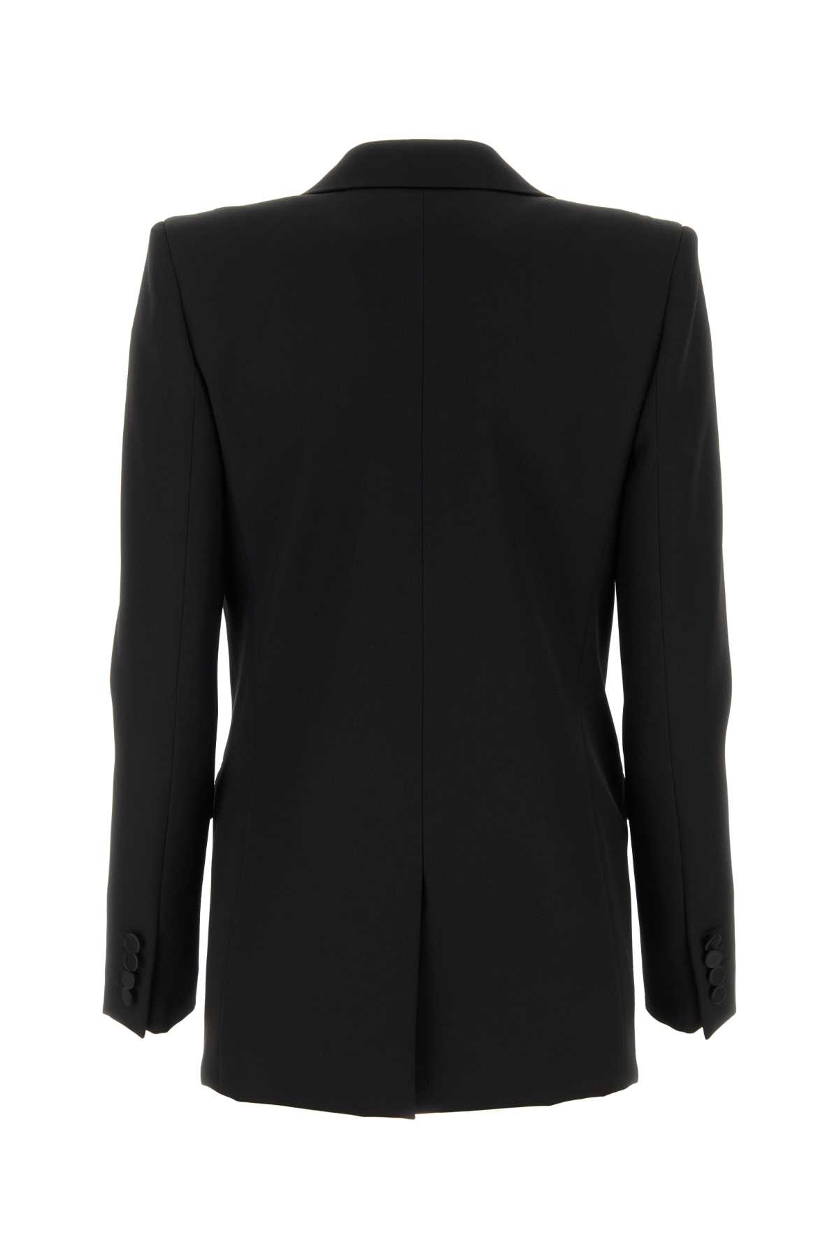 Shop Saint Laurent Black Wool Blazer In Noir
