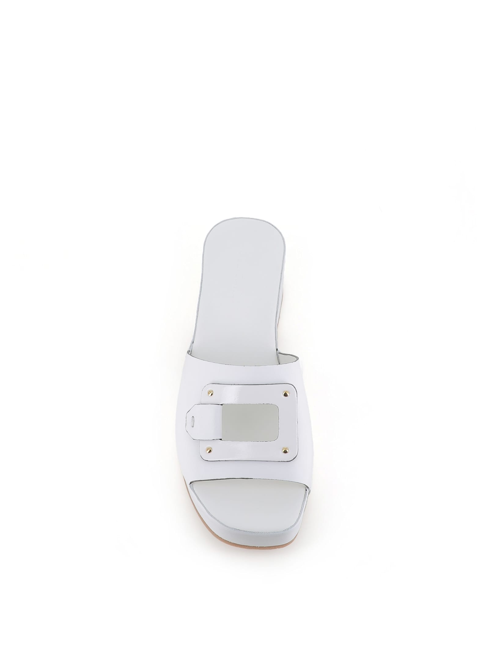 Del Carlo Buckle-detail Sandals In White